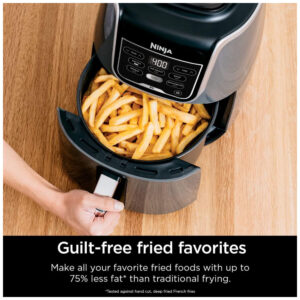 Ninja AF150AMZ Fritadeira Elétrica Air Fry, sem óleo 5L 1750W 110V