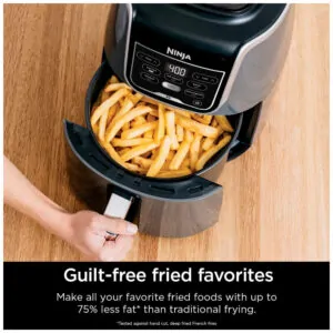 Ninja AF150AMZ Fritadeira Elétrica Air Fry, sem óleo 5L 1750W 110V