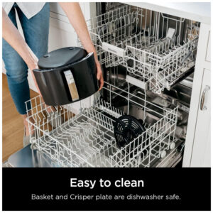 Ninja AF150AMZ Fritadeira Elétrica Air Fry, sem óleo 5L 1750W 110V