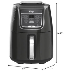 Ninja AF150AMZ Fritadeira Elétrica Air Fry, sem óleo 5L 1750W 110V