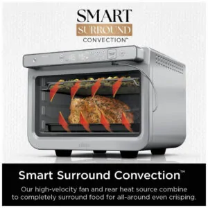 Forno Elétrico de Bancada de Convecção 10 em 1 com Função Air Fryer, Aço Inoxidável, 110V 1800W, Ninja Prestige Smart XL DT551