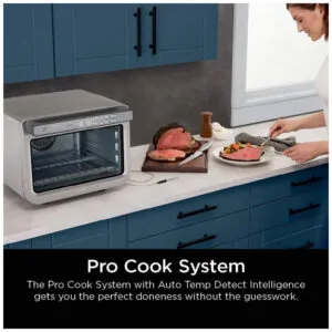 Forno Elétrico de Bancada de Convecção 10 em 1 com Função Air Fryer, Aço Inoxidável, 110V 1800W, Ninja Prestige Smart XL DT551