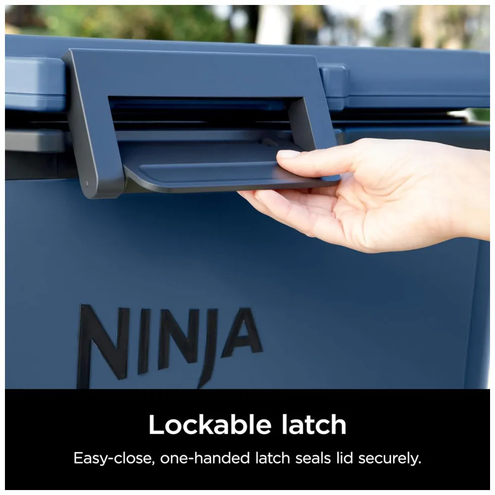 Cooler Térmico Portátil 28L com Gaveta em Zona Seca, Premium Mantém o Gelo por Dias, Ninja FB131BL FrostVault, Azul