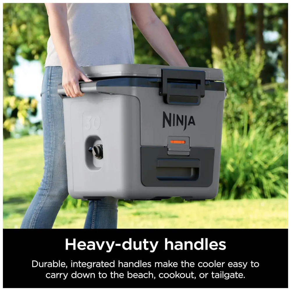 ectqyspln5vc0b_4.jpg - Cooler Térmico Portátil 28L com Gaveta em Zona Seca, Premium Mantém o Gelo por Dias, Ninja FrostVault FB131WH, Cinza Ardósia