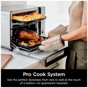 Fritadeira a Ar Ninja DCT651 Forno de Bancada Zona Dupla 12 em 1 Aço Inox 240V