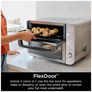Fritadeira a Ar Ninja DCT651 Forno de Bancada Zona Dupla 12 em 1 Aço Inox 240V