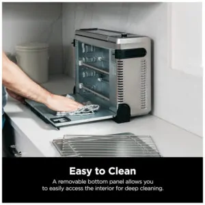 ectq6h2ygcs70b_8.jpg - Forno de Bancada Digital Air Fryer 8 em 1 com Cesta e Rack, 110V 1800W, NINJA SP101, Prateado