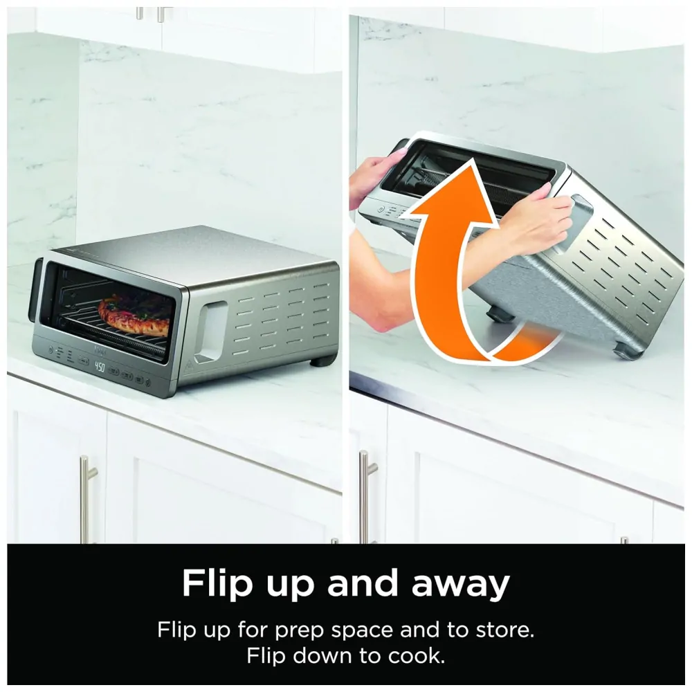 Forno de Bancada Ninja SP151 Flip 8 em 1 Fritadeira a Ar Aço Inox 1800W