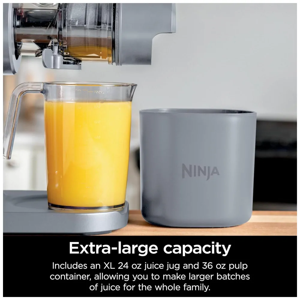 ectq61ztmxpd0b_7.jpg - Extrator de Suco Ninja NeverClog Cold Press, Potente Slow Juicer com Controle Total de Polpa, Bancada, Elétrico, 2 Funções de Polpa,