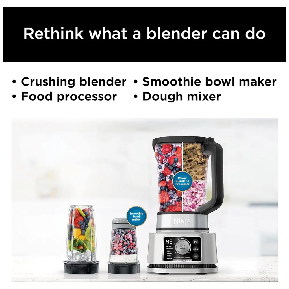 ectqf2zw2rl80b_3.jpg - Liquidificador Ninja Foodi Power Blender Processor System com Fabricante de Smoothie Bowls e Extrator de Nutrientes, Edição Canadense,