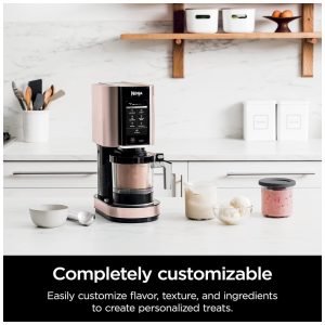 ectqg51qwsk90b_3.jpg - Ninja NC301 CREAMi Máquina de Sorvete Automática 473 mL de Capacidade com Painel de Controle e 7 Configurações, 110V, Rose Gold