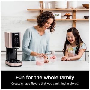 ectqg51qwsk90b_4.jpg - Ninja NC301 CREAMi Máquina de Sorvete Automática 473 mL de Capacidade com Painel de Controle e 7 Configurações, 110V, Rose Gold