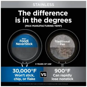 ectqghy522x80b_1.jpg - Conjunto de Panelas e Frigideiras de Aço Inoxidável, 10 Peças, NINJA C69500, Prateado