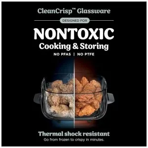 ectqmkz6bfjd0b_3.jpg - Ninja Crispi Air Fryer Fritadeira Forno de Vidro Portátil, Compacto e Poderoso, 3,78 litros, 6 Copos, Contêineres de Vidro CleanCrisp, Cozimento Rápido,