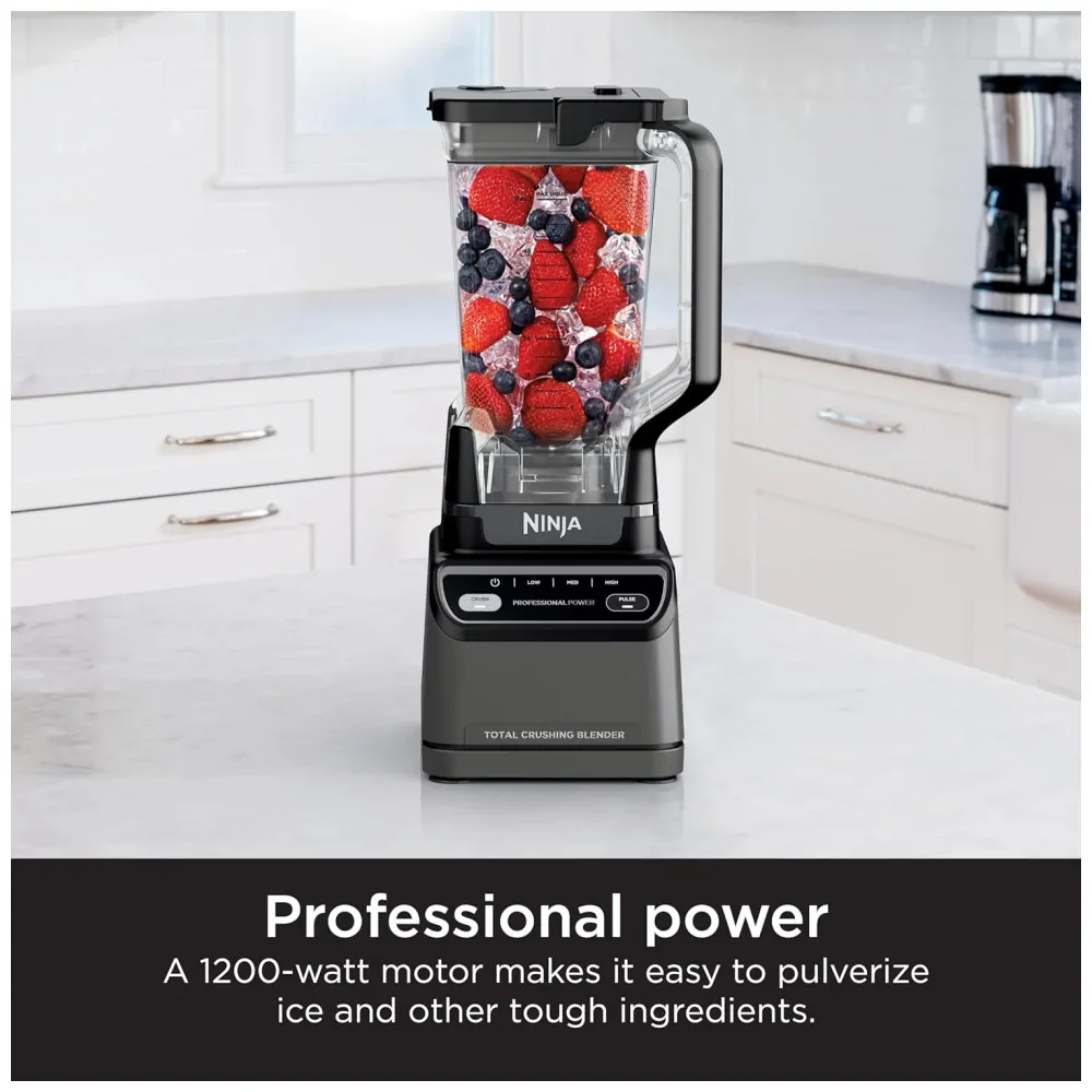 ectqtj1pytkc0b_4.jpg - Mixer Ninja Profissional 2.0 BR201AMZ, 1200 Watts, Lâminas Ultra Trituradoras, Programa Automático, Jarra de 2,1 Litros, 4 Velocidades, Smoothies