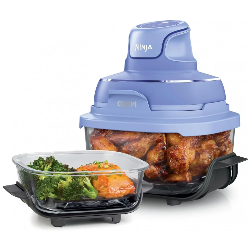 ectqwjjls4lf0b_0.jpg - Ninja Air Fryer Crispi Fritadeira 4 em 1 Sistema de Cocção Portátil 3,78 litros, 6 Copos de Vidro, Placas Crocantes, Tampa de Armazenamento Inclusas,