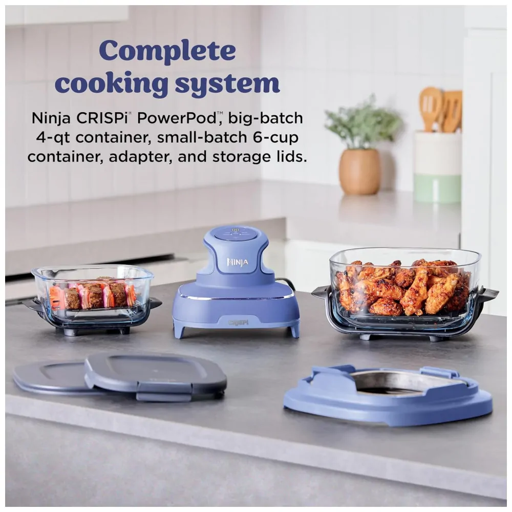ectqwjjls4lf0b_2.jpg - Ninja Air Fryer Crispi Fritadeira 4 em 1 Sistema de Cocção Portátil 3,78 litros, 6 Copos de Vidro, Placas Crocantes, Tampa de Armazenamento Inclusas,