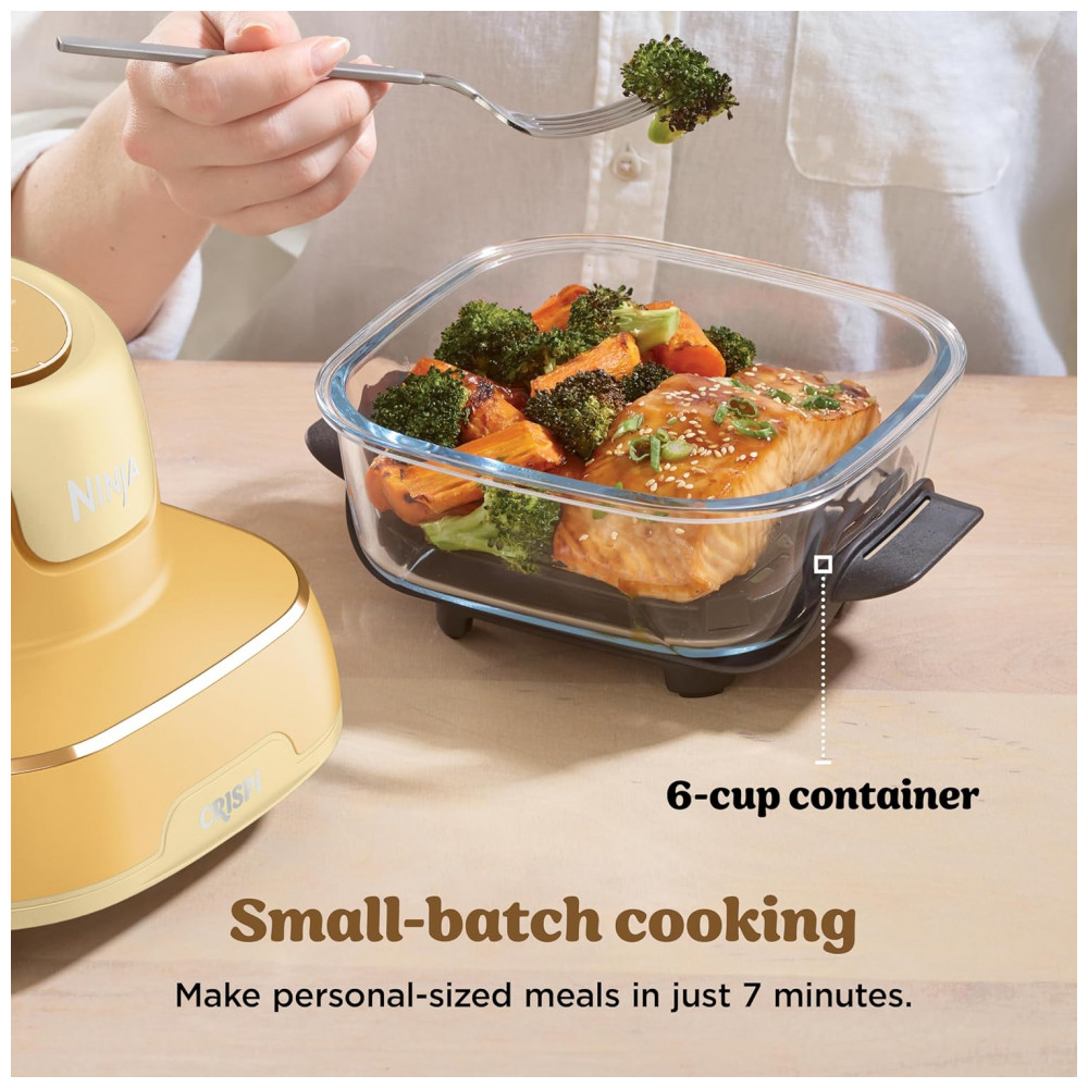 ectqwsml55lf0b_6.jpg - Ninja Air Fryer Crispi Fritadeira 4 em 1 Sistema de Cozimento Portátil 3,78 litros, 6 Copos de Vidro, Contêineres Crocantes, Tampas de Armazenamento Inclusas,