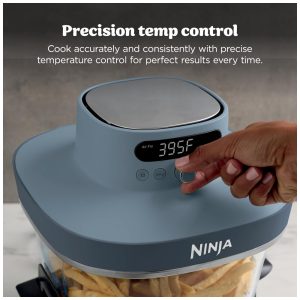 Ninja Crispi Pro Fritadeira de Ar 6 em 1 em Vidro com Tampas Armazenamento 232 C AS101CY 110V