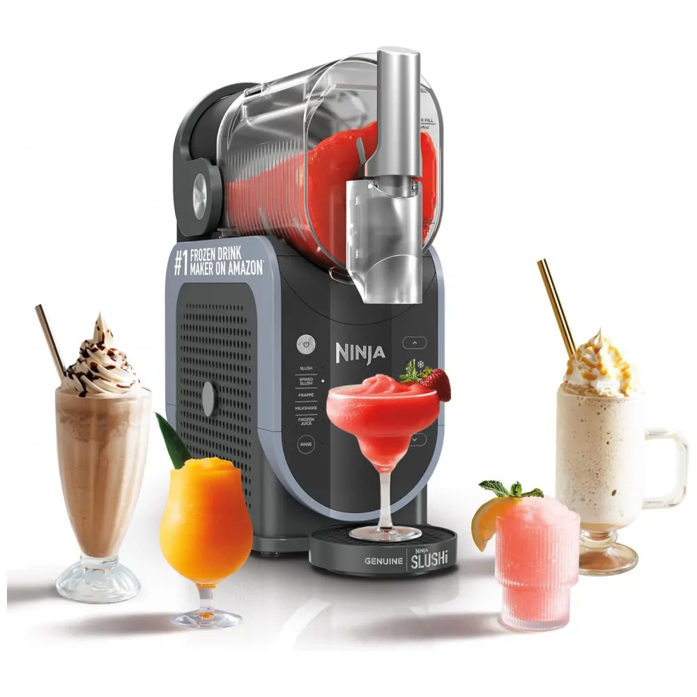 Máquina de Slush Raspadinha Ninja SLUSHi FS301 2,6L Preta 5 Programas RapidChill 110V