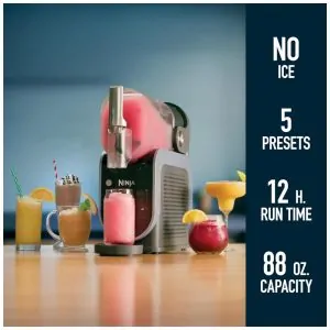 Ninja Máquina de Raspadinha FS301 Fabricador Bebidas Congeladas RapidChill 5 Predefinições Preto Premium Sem Gelo 110V
