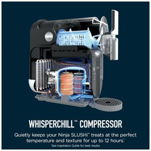 Ninja Máquina de Raspadinha FS301 Fabricador Bebidas Congeladas RapidChill 5 Predefinições Preto Premium Sem Gelo 110V