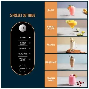Máquina de Slush Raspadinha Ninja SLUSHi FS301 2,6L Preta 5 Programas RapidChill 110V