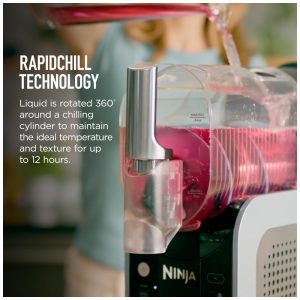 Ninja Máquina de Raspadinha FS301 Fabricador Bebidas Congeladas RapidChill 5 Predefinições Preto Premium Sem Gelo 110V