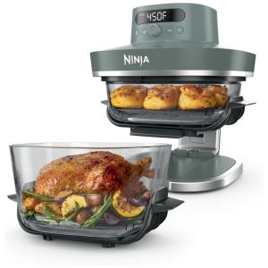 Ninja Crispi Pro Fritadeira de Ar 6 em 1 em Vidro com Tampas Armazenamento 232 C AS101DG 110V