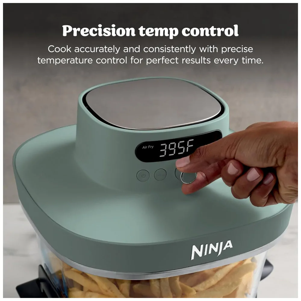 Ninja Crispi Pro Fritadeira de Ar 6 em 1 em Vidro com Tampas Armazenamento 232 C AS101DG 110V