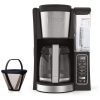 Máquina de Café Programável Ninja 12 Copos Estilo Clássico e Rico Reservatório 1,77 L Extração Térmica Filtro Permanente Preto Aço Inox CE201 240V