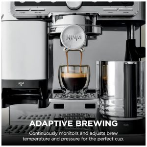 Máquina de Espresso Ninja Luxe Café Pro ES701 Inox, 2 L, Moedor Integrado, 120V