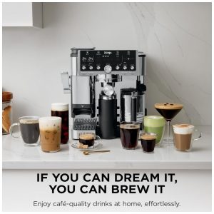 Máquina de Espresso Ninja Luxe Café Pro ES701 Inox, 2 L, Moedor Integrado, 120V