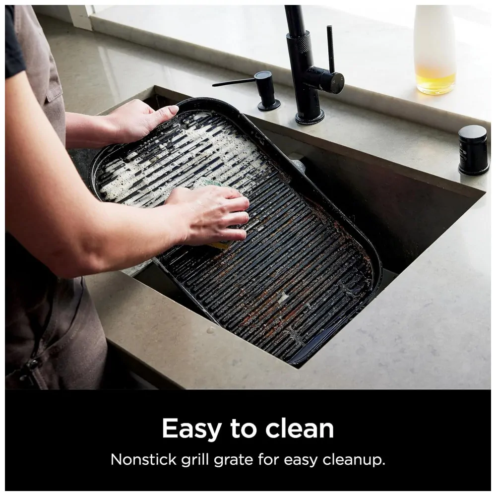 Grill Smoker Ninja Outdoor Woodfire Pro XL 4 em 1 Churrasqueira, Fumante, Air Fryer e Forno com Termômetro Embutido