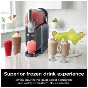 Máquina de Bebidas Geladas Ninja SLUSHi Artic Blue 2,6 L RapidChill 5 Programas Profissional FS301C 110V