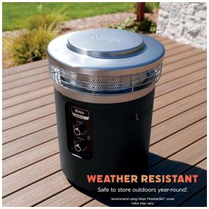 Ninja Fireside360 Aquecedor Externo Portátil 3 Modos com Chama e Calor para Varanda, Camping e Praia