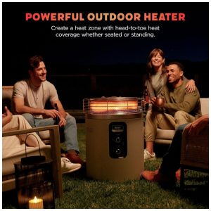 Ninja Fireside360 Aquecedor Externo Portátil 3 Modos com Chama e Calor para Varanda, Camping e Praia