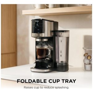 Cafeteira Ninja DualBrew Inox 12 xícaras Café em Pó e Cápsulas 4 Estilos de Preparo Cold Brew GP161 110V