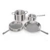 Conjunto de Panelas Ninja EverClad C99007 7 Peças Aço Inox Tri Ply Prata Grau Comercial