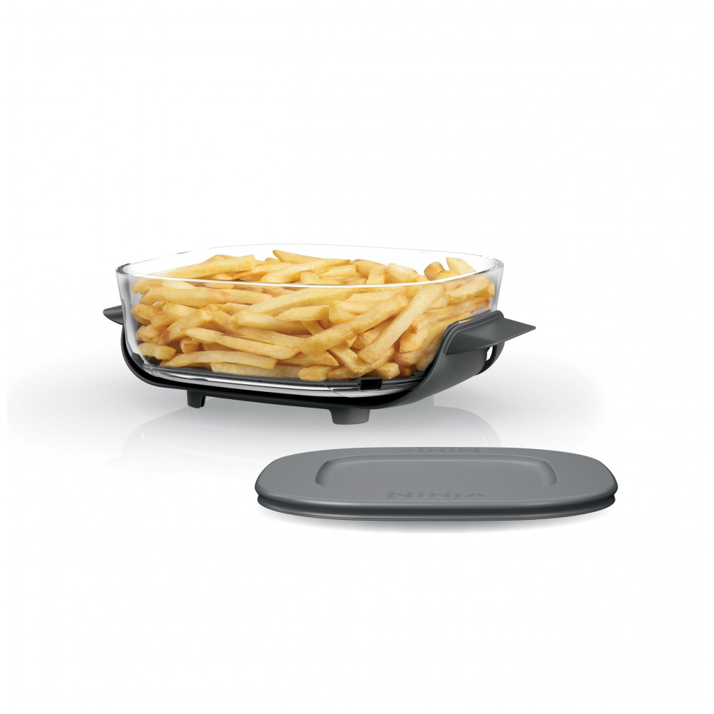 Pote de Vidro Ninja CleanCrisp 2,4 L Tampa Hermética para Ninja Crispi