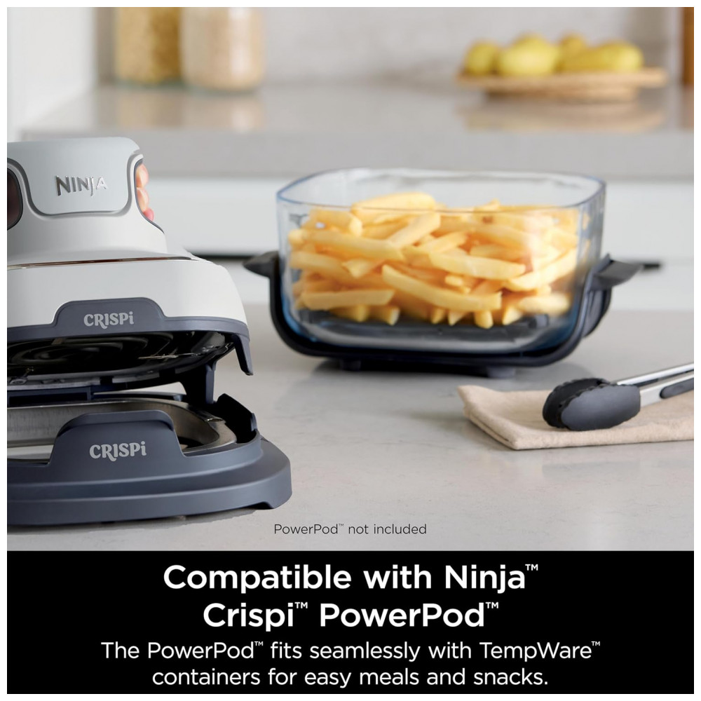 Pote de Vidro Ninja CleanCrisp 2,4 L Tampa Hermética para Ninja Crispi