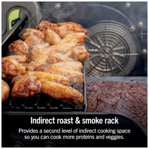 Churrasqueira Ninja FlexFlame 3 Queimadores Gás Propano e Elétrica 5 em 1 Azul 400W 110V