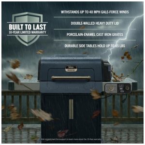 Churrasqueira Ninja FlexFlame 3 Queimadores Gás Propano e Elétrica 5 em 1 Azul 400W 110V