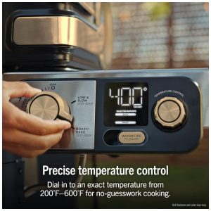 Churrasqueira Ninja FlexFlame 3 Queimadores Gás Propano e Elétrica 5 em 1 Azul 400W 110V