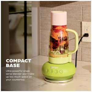 Liquidificador Pessoal Ninja Blendboss Verde 770 ml Copo Viagem Tampa Antivazamento Auto iQ 110V
