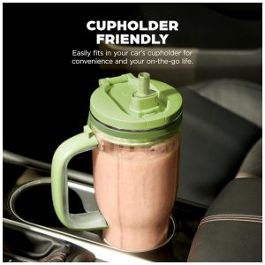 Liquidificador Pessoal Ninja Blendboss Verde 770 ml Copo Viagem Tampa Antivazamento Auto iQ 110V