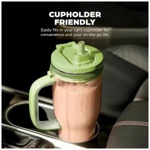 Liquidificador Pessoal Ninja Blendboss Verde 770 ml Copo Viagem Tampa Antivazamento Auto iQ 110V