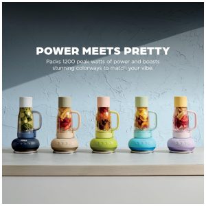 Liquidificador Pessoal Ninja Blendboss Azul Cyberspace 770 ml Copo Viagem Tampa Antivazamento Auto iQ 110V