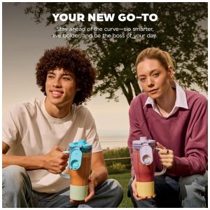 Liquidificador Pessoal Ninja Blendboss Azul Cyberspace 770 ml Copo Viagem Tampa Antivazamento Auto iQ 110V