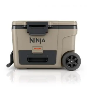 Caixa Térmica com Rodas Ninja FrostVault 42 L Bege Gaveta Dry Zone Isolada